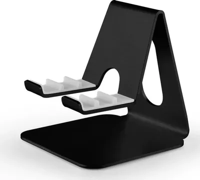 Produktbild von AIORBER Verstellbarer Aluminium Handy- & Tablet-Ständer, 3-Stufen Desktop Halter klappbar, rutschfest, für Smartphone iPad, Rosé