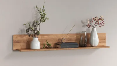 Produktbild von Wandregal 149cm "Kent" Wildeiche massiv