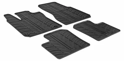 Produktbild von LAMPA Fußmatten Set Gummi für RENAULT Twingo III Schrägheck (BCM) Vorne+Hinten