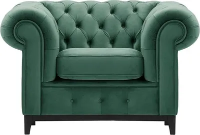 Image de Fauteuil Chesterfield Grand-Velluto 12-Noir