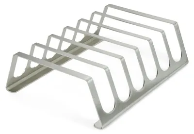 Produktbild von Edelstahl Rippchenhalter | RibRack - für 6 rundum knusprige Spareribs vom Grill & Backofen