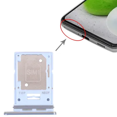 Produktbild von Dual Sim + Micro SD Karten Halter Adapter für Samsung Galaxy A53 5G Blau