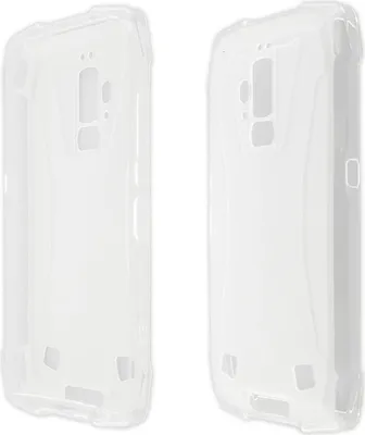 Immagine prodotto di caseroxx custodia protettiva in TPU compatibile con Blackview BV9700 / BV9700Pro, custodia in gomma per cellulare bianco-trasparente