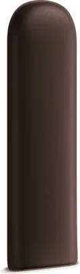 Immagine prodotto di Pannello di rivestimento ovale a parete in ecopelle WANDKISSEN testata del letto cuscino a parete marrone 30 cm x 100 cm