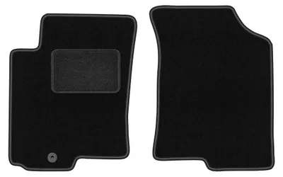 Image de Tapis avant en moquette pour Kia Cerato 2004-2008 (à hayon/berline) – 2 pièces, noirs, sur mesure – Wielganizator LUX
