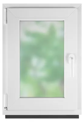 Immagine prodotto di Finestra per bagno, finestra in plastica, colore bianco, dimensioni 40 x 50 cm (400 x 500 mm), apertura a battente e vasistas, lato sinistro, disponibili tutte le dimensioni, vetrocamera, vetro satinato, sistema di apertura a battente e vasistas, BauPlaza