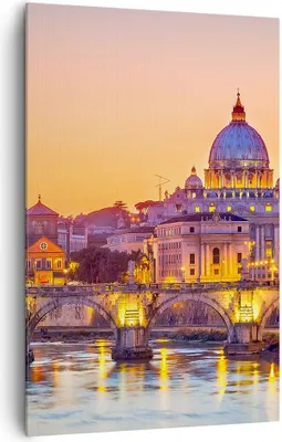 Produktbild von Bild auf Leinwand - Leinwandbild - Einteilig - Rom Italien Basilika Geschichte - 80x120cm - Wand Bild - Wandbilder - Leinwanddruck - Wanddekoration - Leinwand bilder - Wandbild - PA80x120-2704
