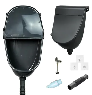 Urinal für Männer, Wandmontage, mit Deckel und Abflussschlauch