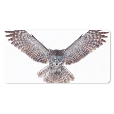 Produktbild von MuchoWow® Schreibtischunterlage Fliegende Eule 80x40 cm - XXL Mauspad - Gaming Mauspad