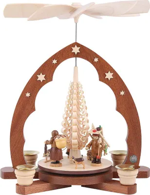 Imagen del producto de Pirámide de figuras decorativas de madera del Erzgebirge (30 cm) de Müller Kleinkunst