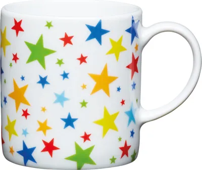 Immagine prodotto di KitchenCraft tazza da caffè in Vetroceramica con decorazione di stelle e colori, 80 ml
