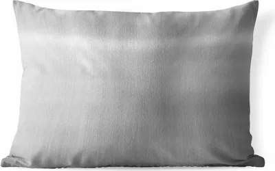 Produktbild von MuchoWow® Outdoor Kissen - Metalldruck - Silber - Grau - 50x30 cm - Wetterfest - Lounge Kissen - Sofa kissen - Wohnzimmer Dekoration
