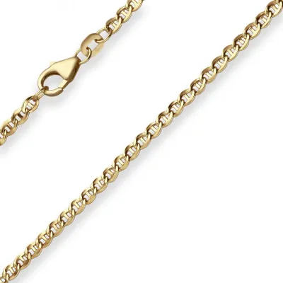 Produktbild von 2,6mm Armband Panzerstegkette Armschmuck aus 585 Gold Gelbgold 19cm