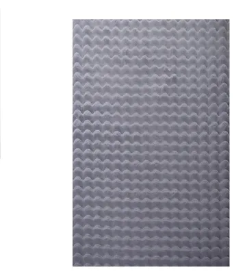 Image de Teppium Tapis Couloir 80x250 cm Gris, Tapis Imitation Fourrure avec Structure Relief et Design Bulles, Ultra Doux et Pelucheux, pour Salon et Chambre