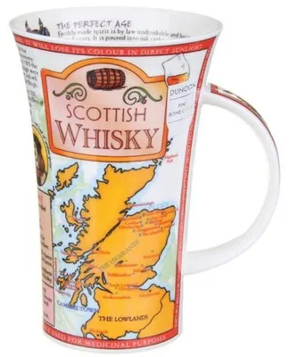 0,5 l Porzellanbecher Glencoe mit Whisky-Motiv
