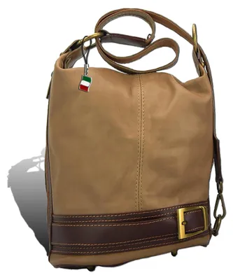 Produktbild von Florence Damen Tasche Rucksack taupe Echtleder 25x17x23 D2OTF104C