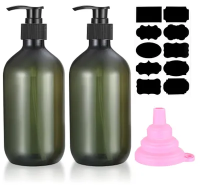 Immagine prodotto di Solidchoice - Set di 2 flaconi vuoti per shampoo con erogatore