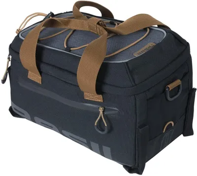 Produktbild von Basil Miles, Hinten, Fahrradtasche, Polyester, Schwarz, Grau, 7 l, 5 kg
