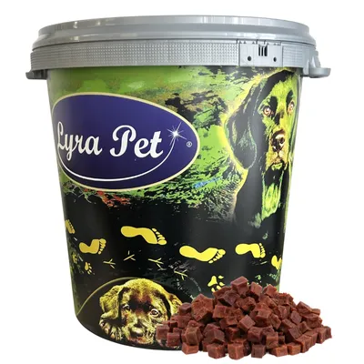 Produktbild von 5 kg Lyra Pet® Rindfleischwürfel in 30 L Tonne