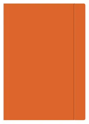 Produktbild von Interdruk Eckspannmappe A4 Orange mit Gummizug für Dokumente