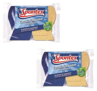 Produktbild von Spontex Geschirrschwamm - Küchenschwamm - schonende Reinigung von Geschirr (2er)