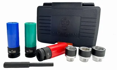 Steckschlüssel-Set 7-tlg. für Radmuttern 17/19/21 mm