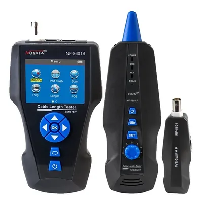 Zdjęcie produktu dla Tester kabli sieciowych, długość TDR, PoE/PING/napięcie portu, NF-8601S