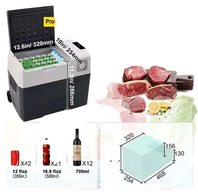 Produktbild von Auto-Kühlschrank, einstellbarer Kühlbereich, Doppelverwendung, 30L