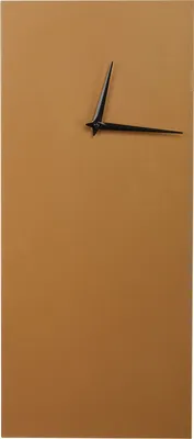 Zdjęcie produktu dla BELIANI Zegar ścienny prostokątny metalowy złoty 22 x 50 cm styl nowoczesny minimalistyczny do salonu do sypialni