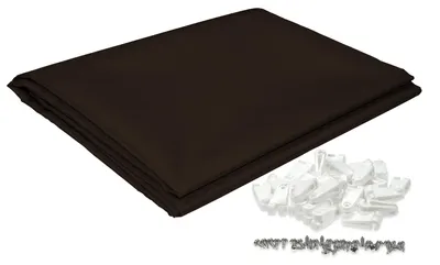 Produktbild von sunprotect 12569 Sonnensegel für Seilspann-Markise, 2,7 x 1,4 m, inkl. Laufhaken, Sonnenschutz für Pergola Wintergarten Terrasse, braun, 21-teilig (1 Set)