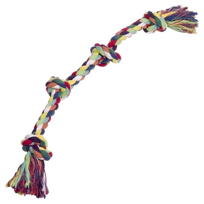 Image de Nobby Rope Toy, cordes à jouer 4 nœuds, 250 g multicolore