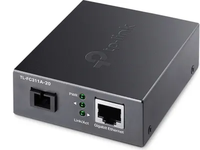 Produktbild von Netzwerk Medienkonverter 1000 Mbit/s 1550 nm Einzelmodus Schwarz