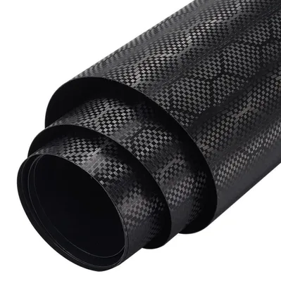Produktbild von Autofolie Carbon Wabenmuster Glanz Schwarz 45 x 152 cm mit Luftkanälen