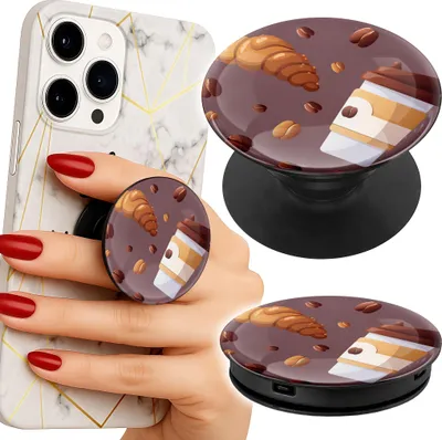 Obrázek produktu pro Finger Popsocket Držák telefonu/Tablet Pražič kávy Bean