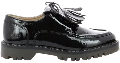 Zdjęcie produktu dla Kickers Decklow – damskie mokasyny skórzane, lakierowane, czarne, rozmiar 40