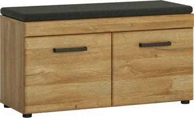 Produktbild von Gaderobenbank Sitzbank in Grandson Eiche Nb. CARIATI-129, B/H/T ca. 92,8/47/38 cm