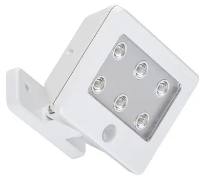 Produktbild von Außenleuchte Außenlampe Bewegungsmelder schwenkbar Batterie IP54 weiß Briloner