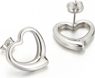 Produktbild von Simple Heart Ohrringe - Eleganter Silberschmuck KP21635