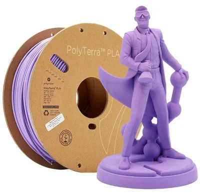 Produktbild von Polymaker PolyTerra Pla filament Lavender Purple 1.75 mm 1KG