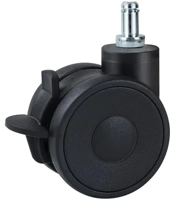 Bürostuhlrollen mit Bremse, 11 mm, 5er-Set, 75 mm, bis 350 kg