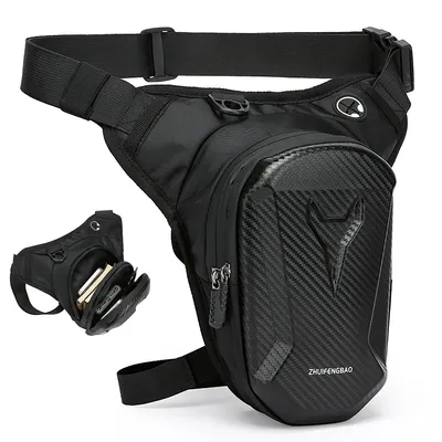 Produktbild von Motorradtasche, Oxford-Stoff wasserdichtes Design Herren-Umhängetasche, Motorrad-Beintasche