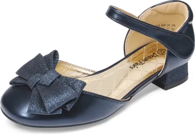 Produktbild von DREAM PAIRS mädchenschuhe Mädchen Ballerinas Kommunionschuhe Prinzessinnen Schuhe Flache Schuhe Mary Jane festlicheschuhe Schleife,Farbe: MARINEBLAU, Größe: 30