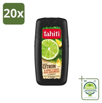 Zdjęcie produktu dla 20 sztuk żelu pod prysznic Tahiti o zapachu cytryny i oleju kokosowego - nawilżający - 250 ml - opakowanie zbiorcze
