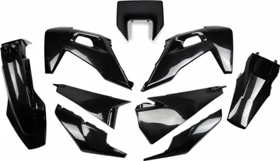 Produktbild von Ufo Husqvarna Fe 250 20 Hukit623f@001 Plastikbausatz Schwarz Schwarz One Size
