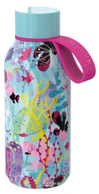 Edelstahl-Trinkflasche 330 ml, doppelwandig, Unterwasser-Motiv