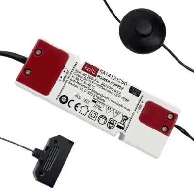 Produktbild von kalb | LED Netzteil 12V mit Schalter Verteiler 15 Watt