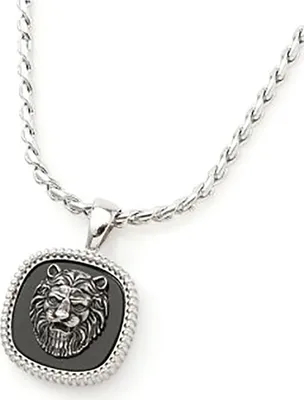 Image de Collier de lion Guess en argent pour femmes 53cm