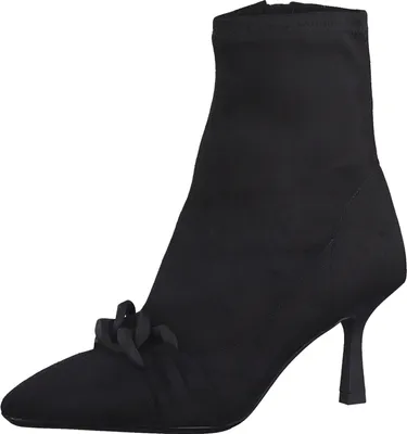 Produktbild von Tamaris Damen Stiefelette spitze Form Stiletto Absatz Kettendetail 1-25308-29, Größe:41 EU, Farbe:Schwarz