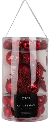 Produktbild von Set Weihnachtsschmuck, 57 Stück