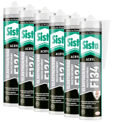 Produktbild von Sista F134 Elastisch/Bau grau, 6x 300ml
